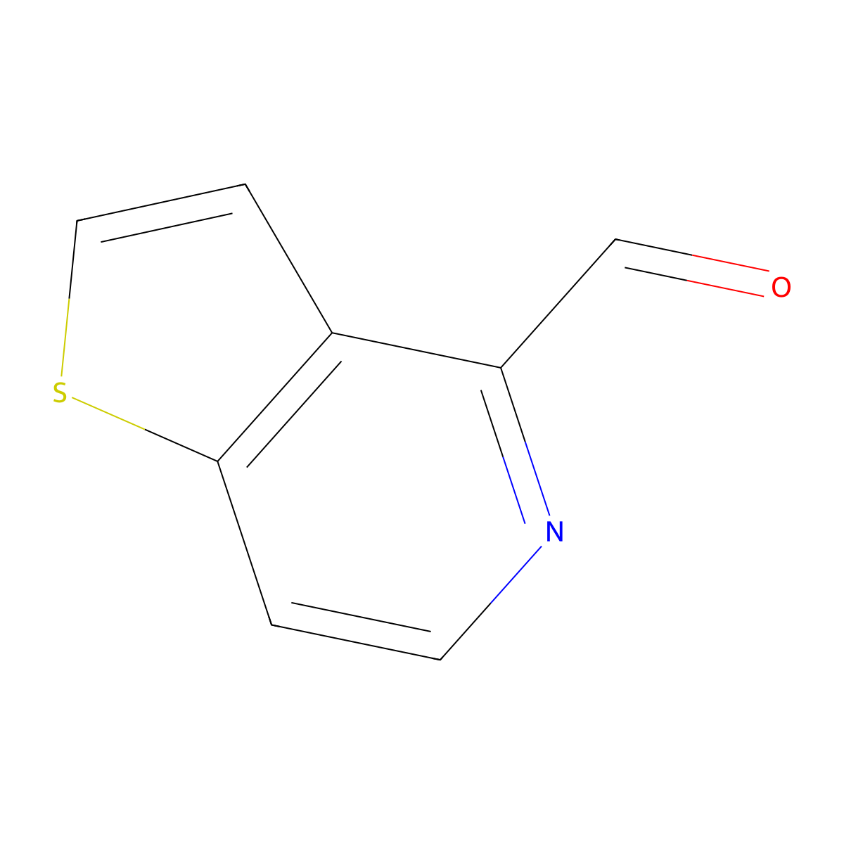 Thieno[3,2-c]pyridine-4-carbaldehyde molecular structure, CAS 1315362-97-0