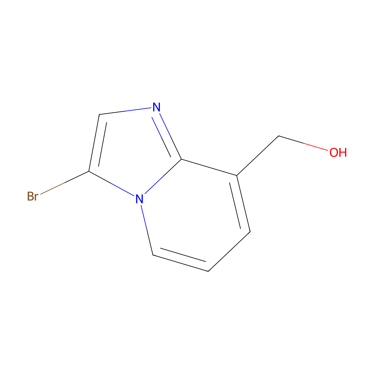 (3-Bromoimidazo[1,2-a]pyridin-8-yl)methanol molecular structure, CAS 1315363-27-9
