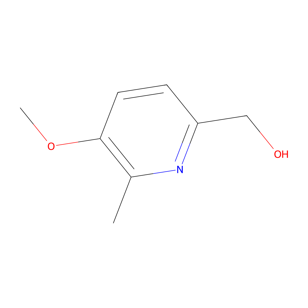 (5-Methoxy-6-methylpyridin-2-yl)methanol molecular structure, CAS 1315364-70-5