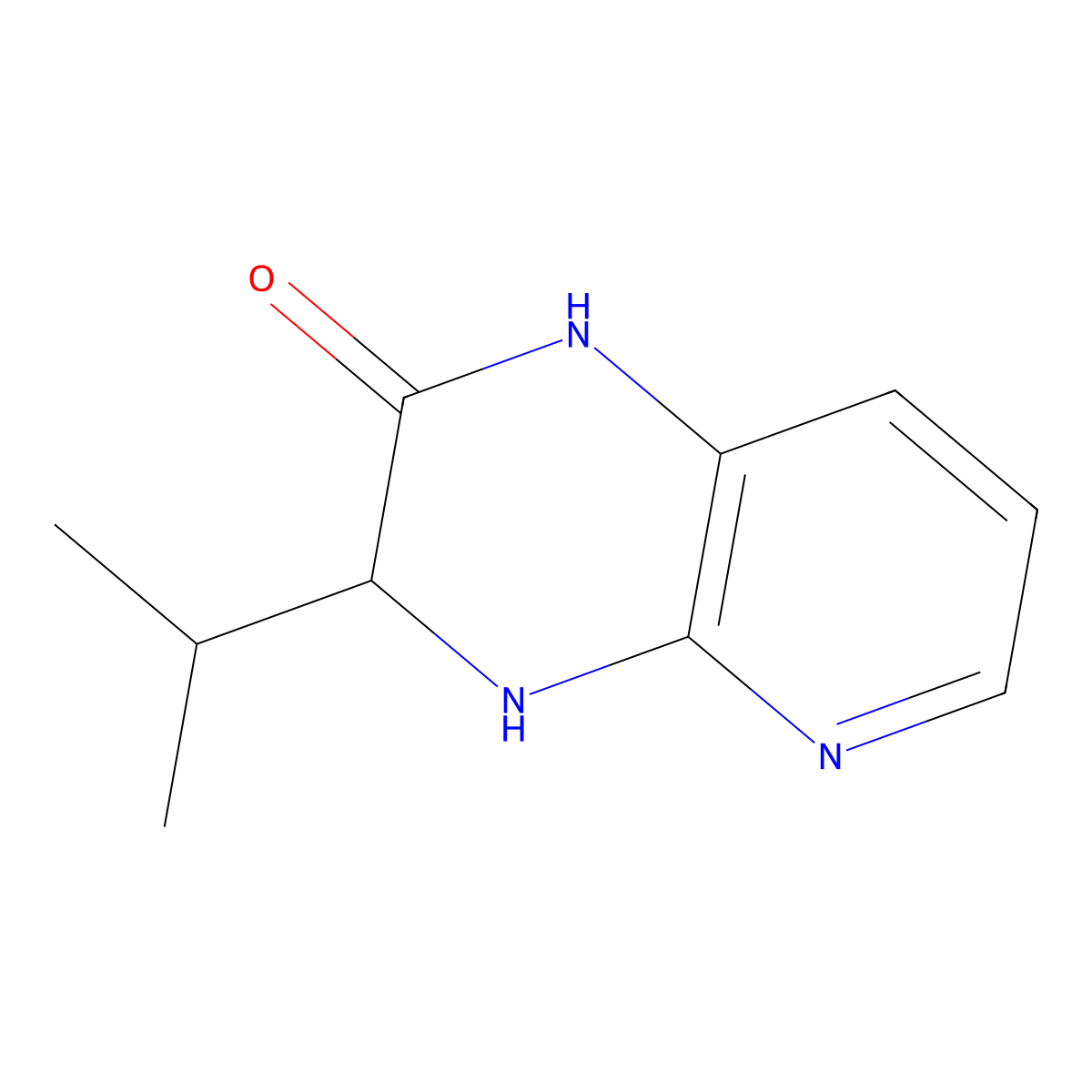 3-(propan-2-yl)-1H,2H,3H,4H-pyrido[2,3-b]pyrazin-2-one molecular structure, CAS 1315365-08-2