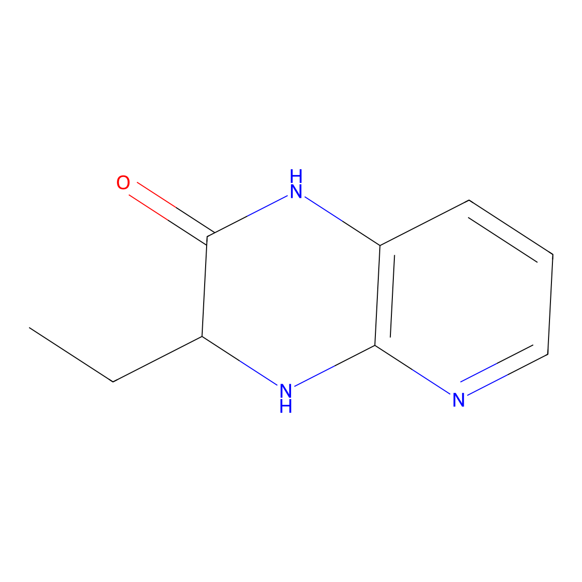 3-ethyl-1H,2H,3H,4H-pyrido[2,3-b]pyrazin-2-one molecular structure, CAS 1315365-27-5