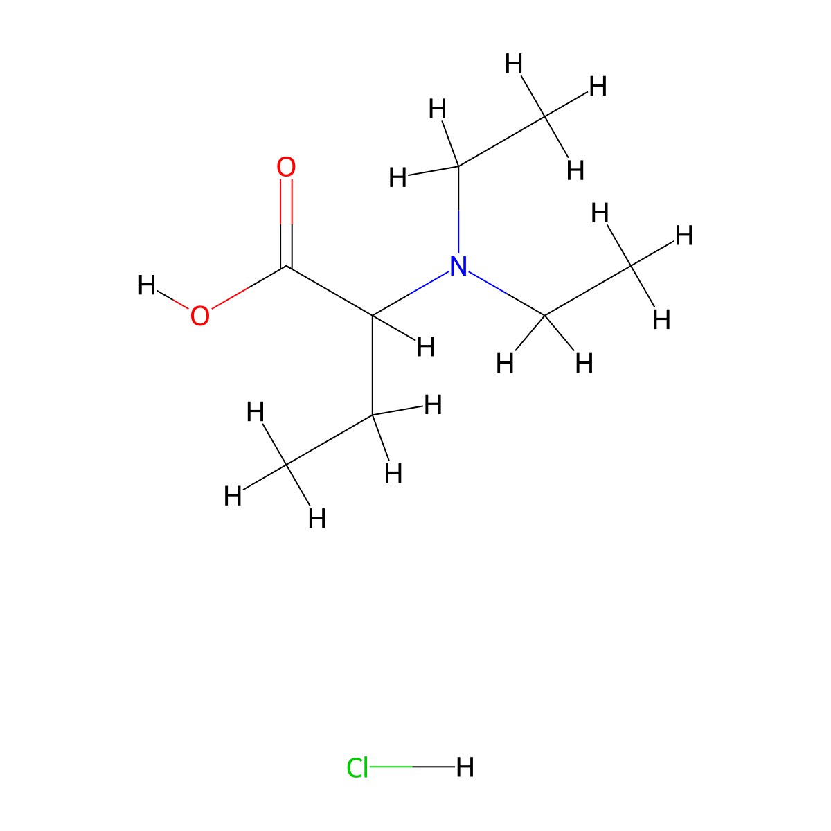 2-(Diethylamino)butanoic acid hydrochloride molecular structure, CAS 1315365-38-8