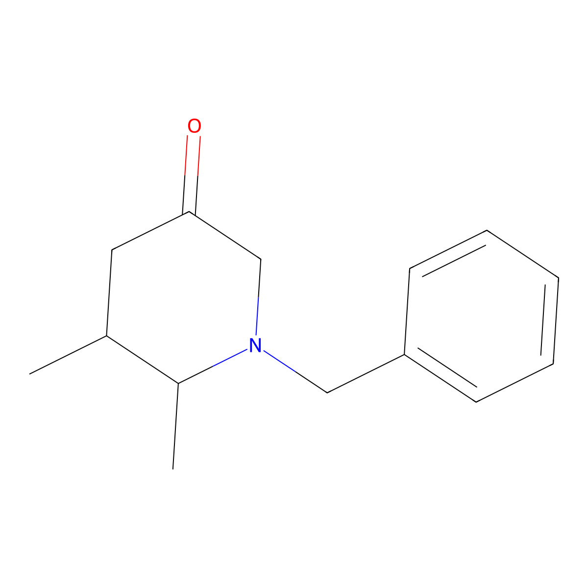 1-Benzyl-5,6-dimethylpiperidin-3-one molecular structure, CAS 1315365-52-6