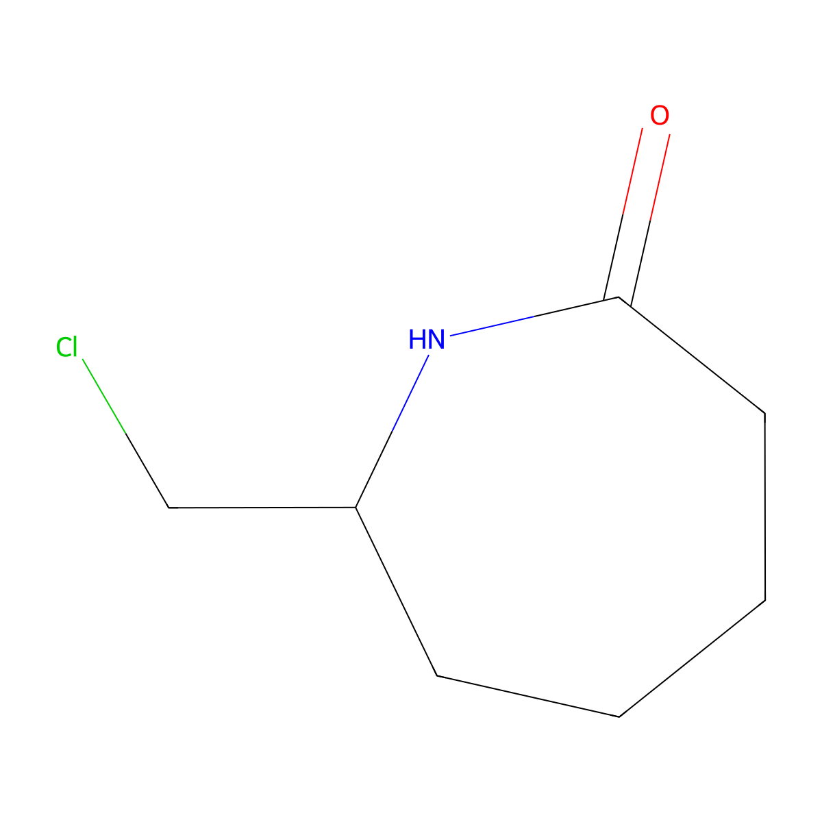 7-(Chloromethyl)azepan-2-one molecular structure, CAS 1315365-66-2