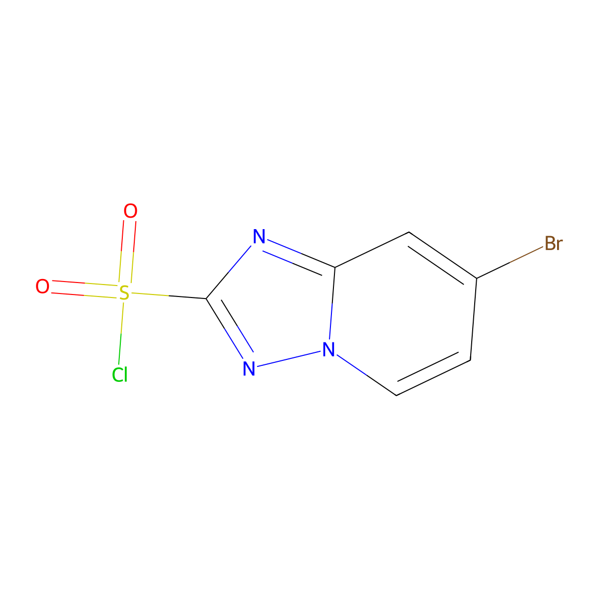 7-Bromo-[1,2,4]triazolo[1,5-a]pyridine-2-sulfonyl chloride molecular structure, CAS 1315365-75-3