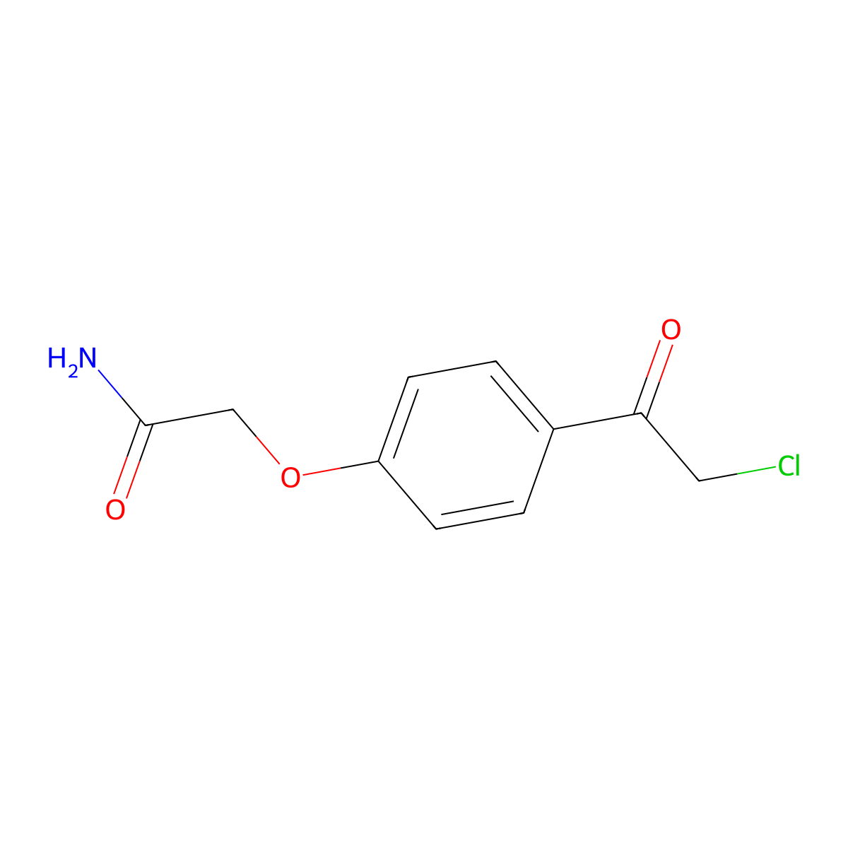 2-[4-(2-Chloroacetyl)phenoxy]acetamide molecular structure, CAS 1315365-97-9