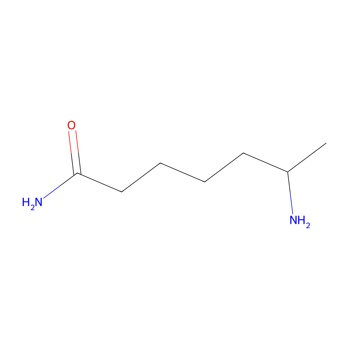 6-Aminoheptanamide molecular structure, CAS 1315366-08-5