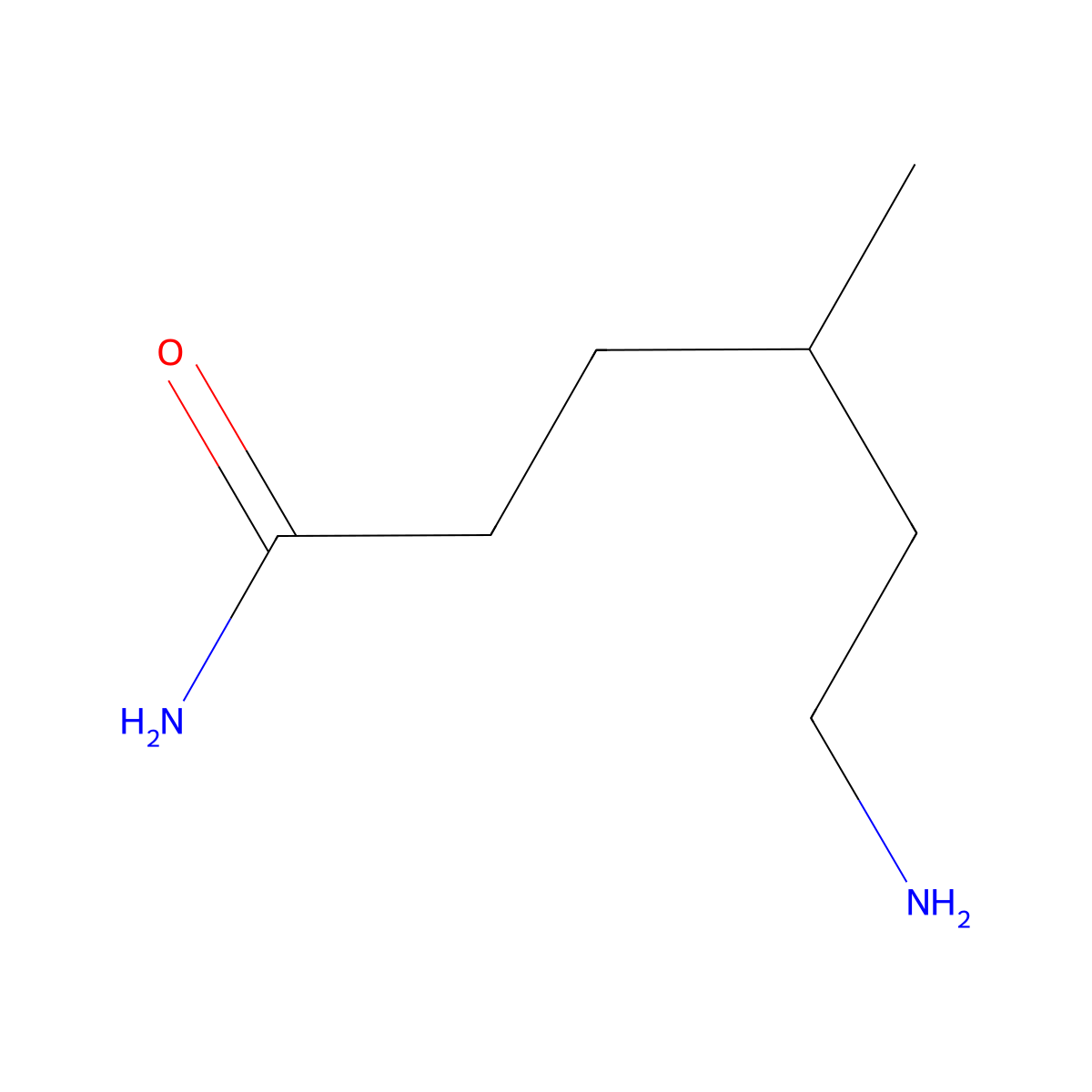 6-Amino-4-methylhexanamide molecular structure, CAS 1315366-15-4