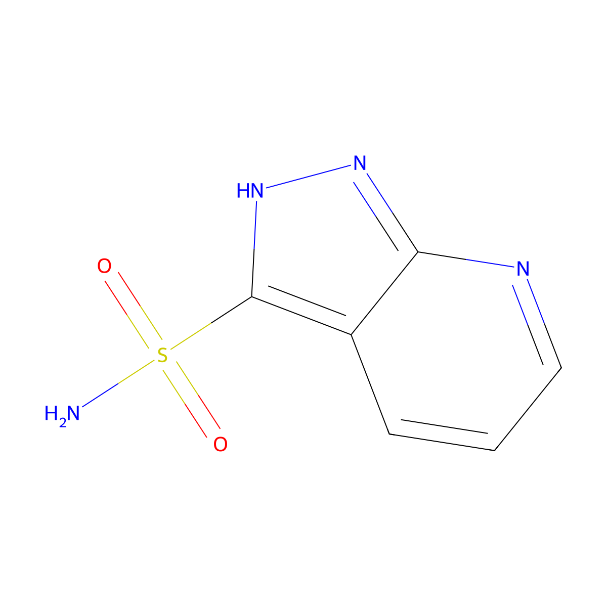 2H-pyrazolo[3,4-b]pyridine-3-sulfonamide molecular structure, CAS 1315366-22-3