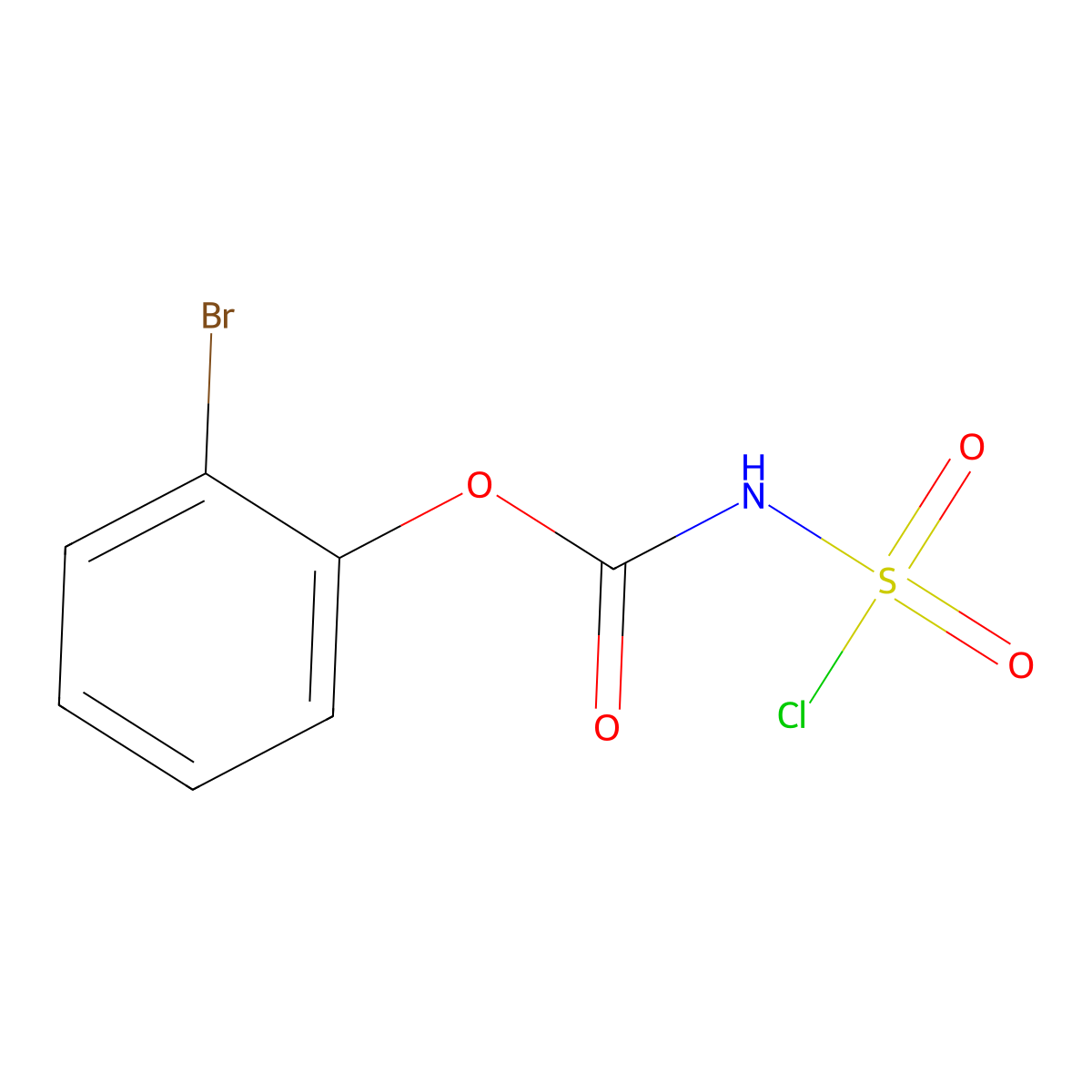 2-bromophenyl N-(chlorosulfonyl)carbamate molecular structure, CAS 1315366-47-2