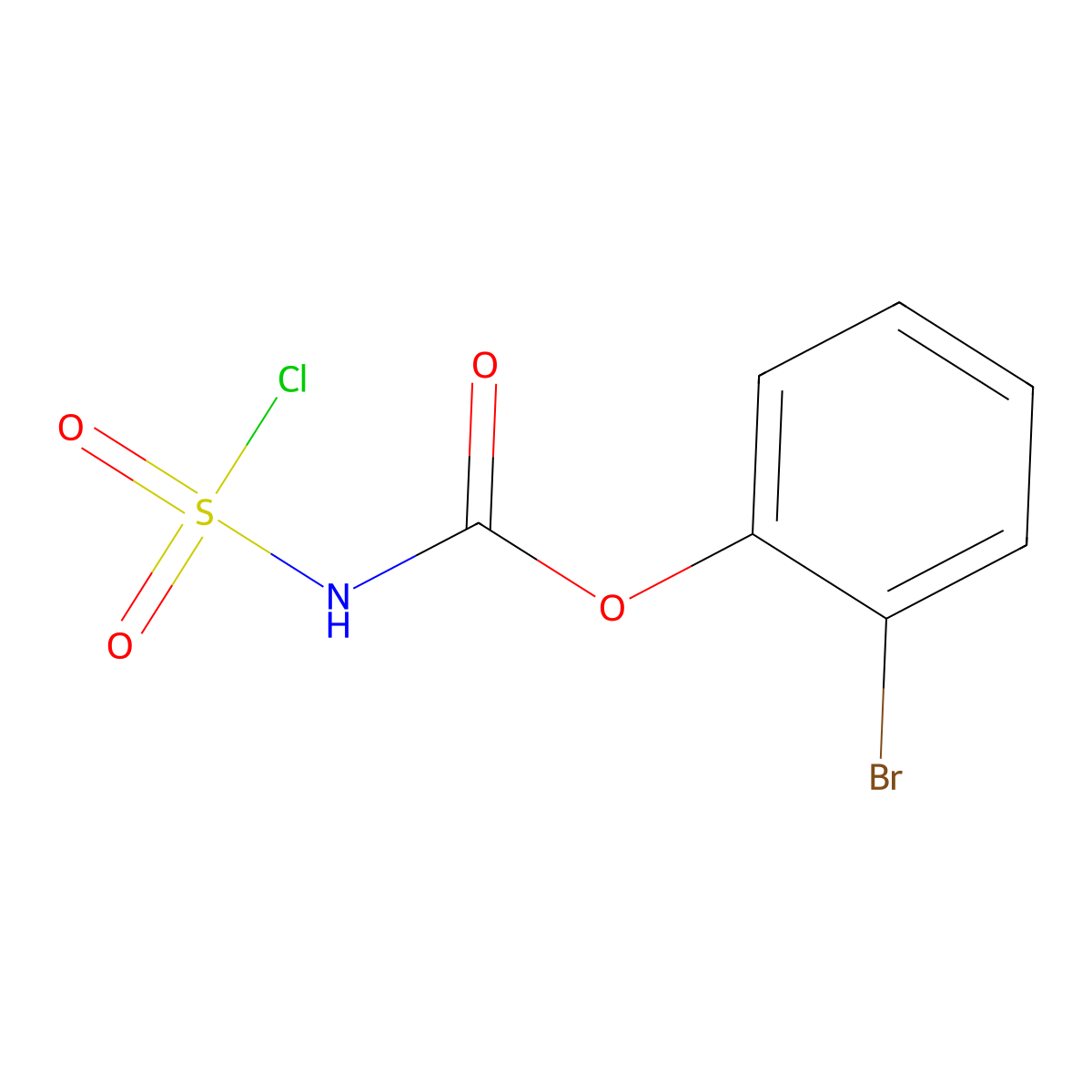 2-bromophenyl N-(chlorosulfonyl)carbamate molecular structure, CAS 1315366-47-2