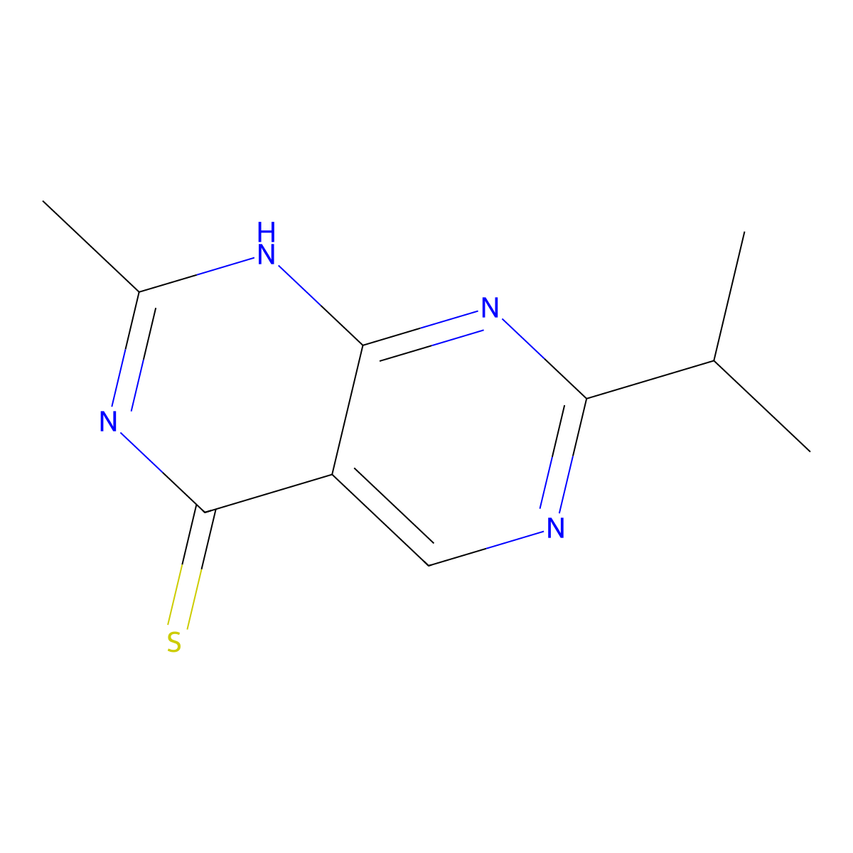 2-Methyl-7-(propan-2-yl)-4H,6H-[1,3]diazino[4,5-d]pyrimidine-4-thione molecular structure, CAS 1315366-68-7