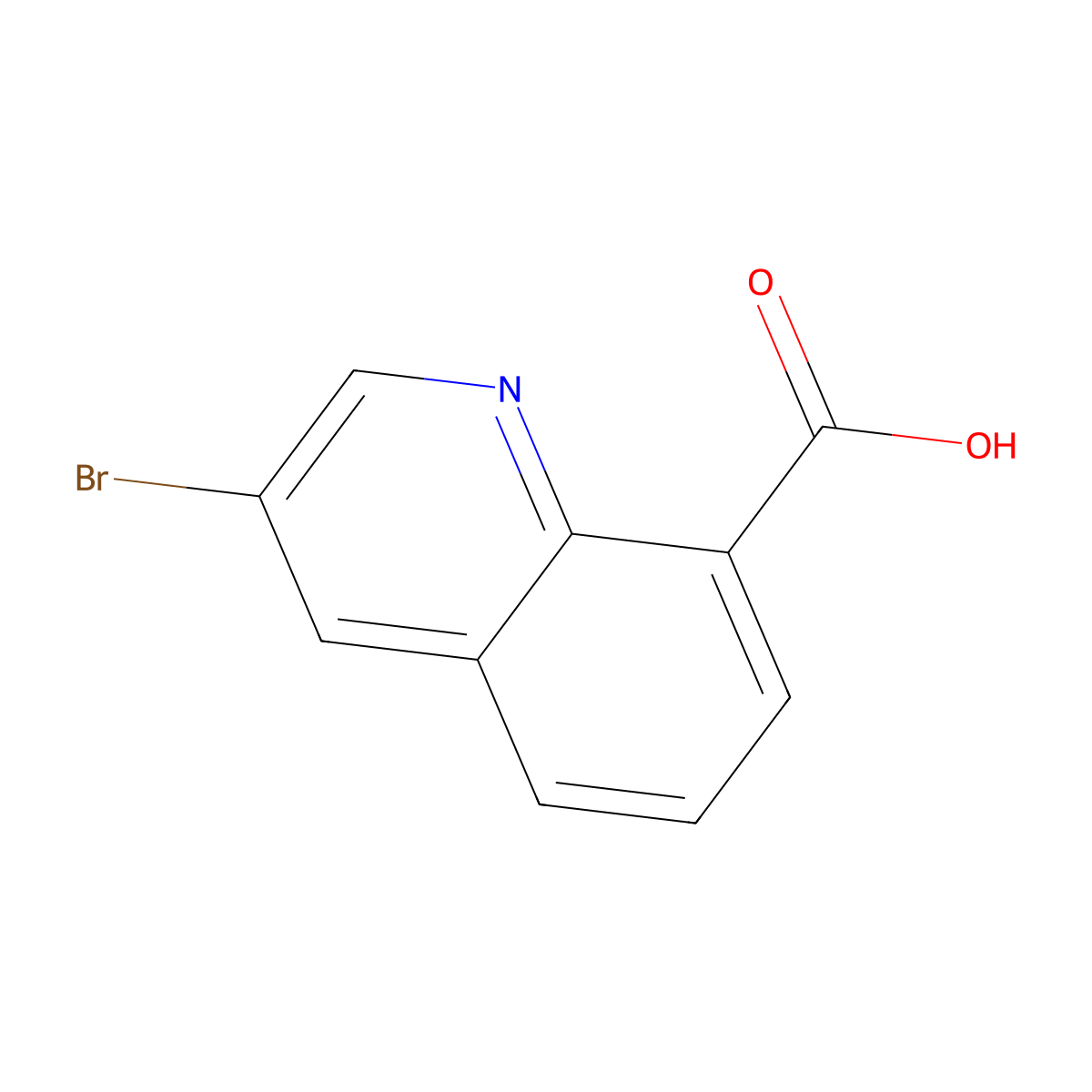 3-Bromoquinoline-8-carboxylic acid molecular structure, CAS 1315366-78-9