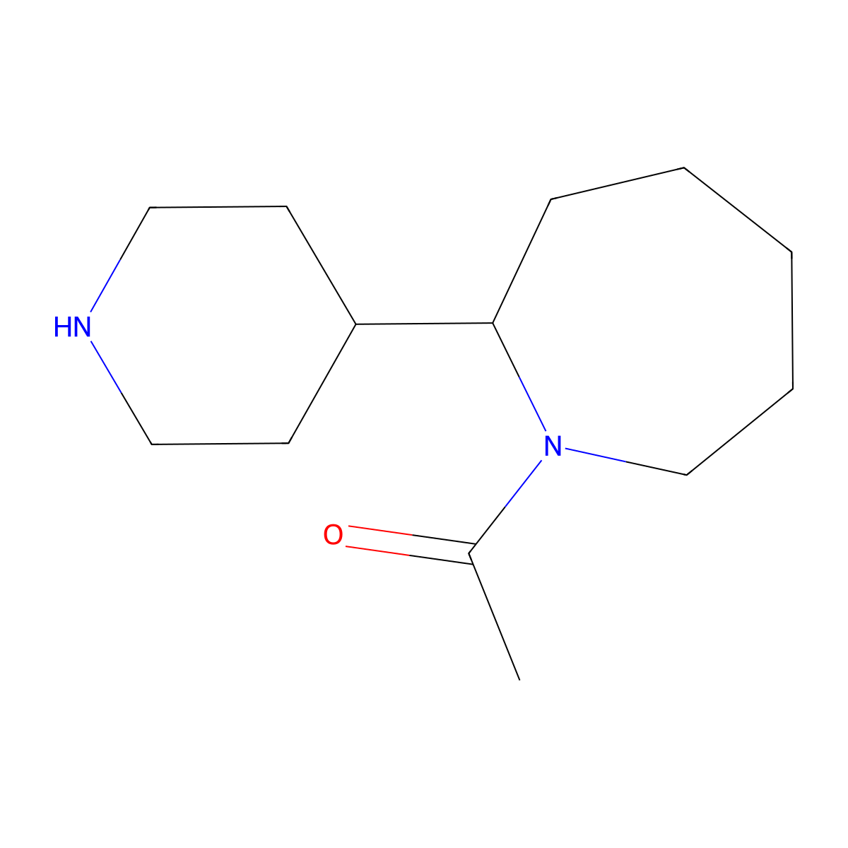 1-[2-(Piperidin-4-yl)azepan-1-yl]ethan-1-one molecular structure, CAS 1315366-97-2