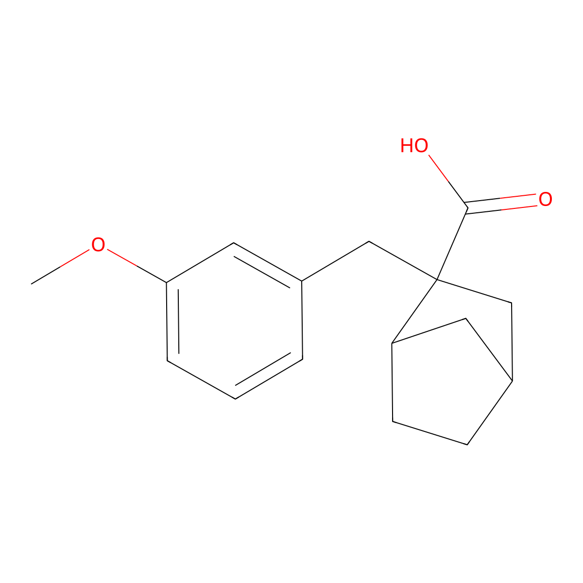 2-[(3-Methoxyphenyl)methyl]bicyclo[2.2.1]heptane-2-carboxylic acid molecular structure, CAS 1315366-98-3