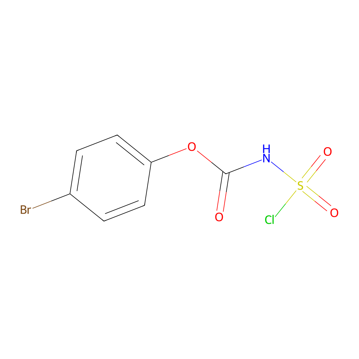 4-bromophenyl N-(chlorosulfonyl)carbamate molecular structure, CAS 1315367-10-2