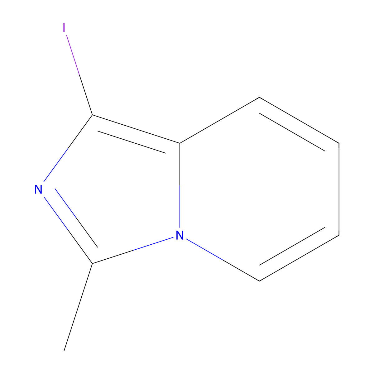 1-Iodo-3-methylimidazo(1,5-a)pyridine molecular structure, CAS 1315367-25-9