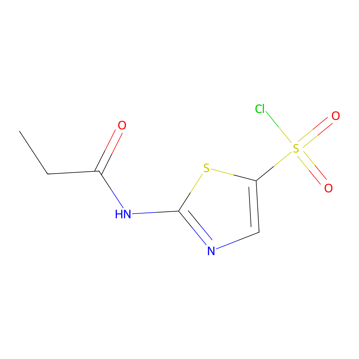2-Propanamido-1,3-thiazole-5-sulfonyl chloride molecular structure, CAS 1315367-29-3