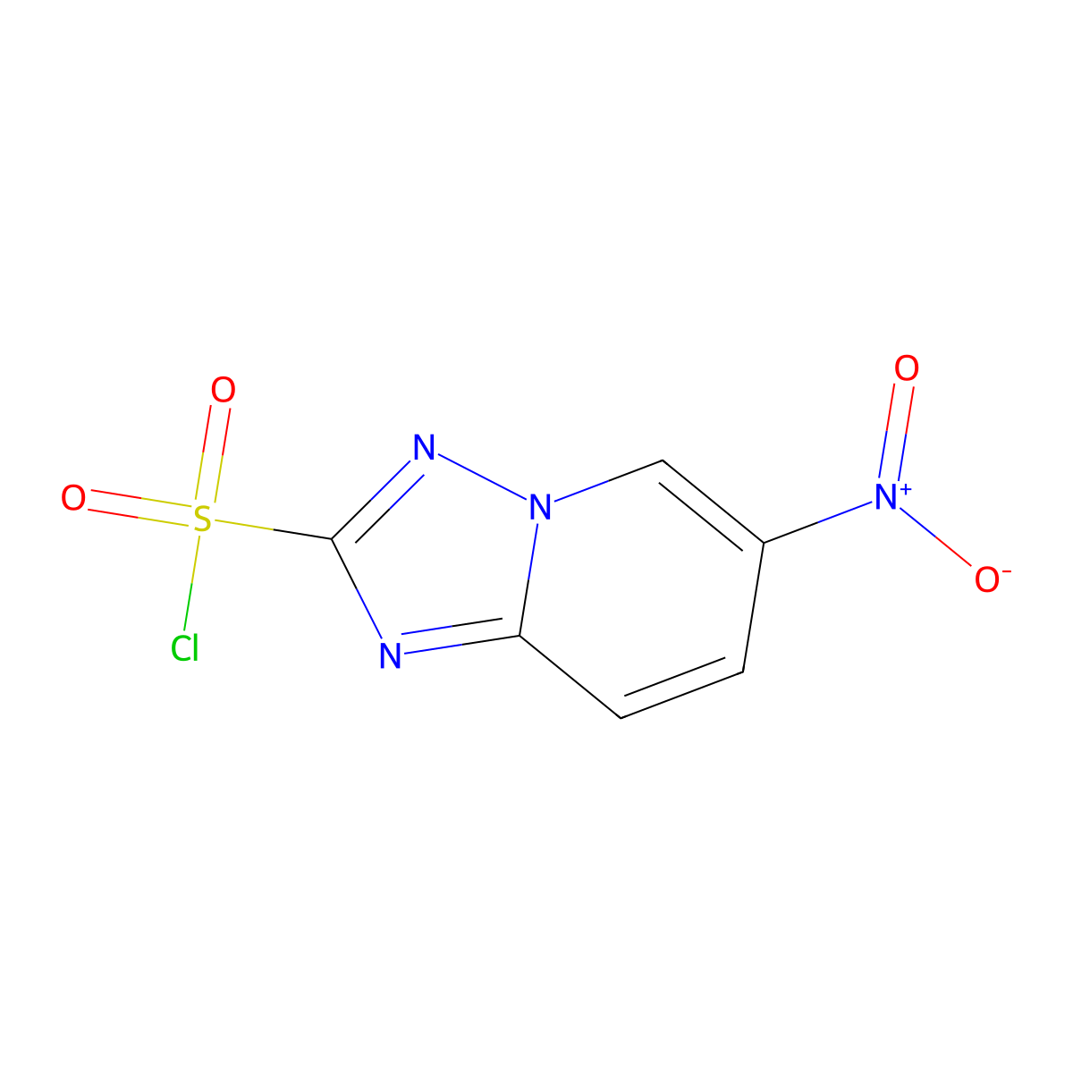 6-Nitro-[1,2,4]triazolo[1,5-a]pyridine-2-sulfonyl chloride molecular structure, CAS 1315367-30-6