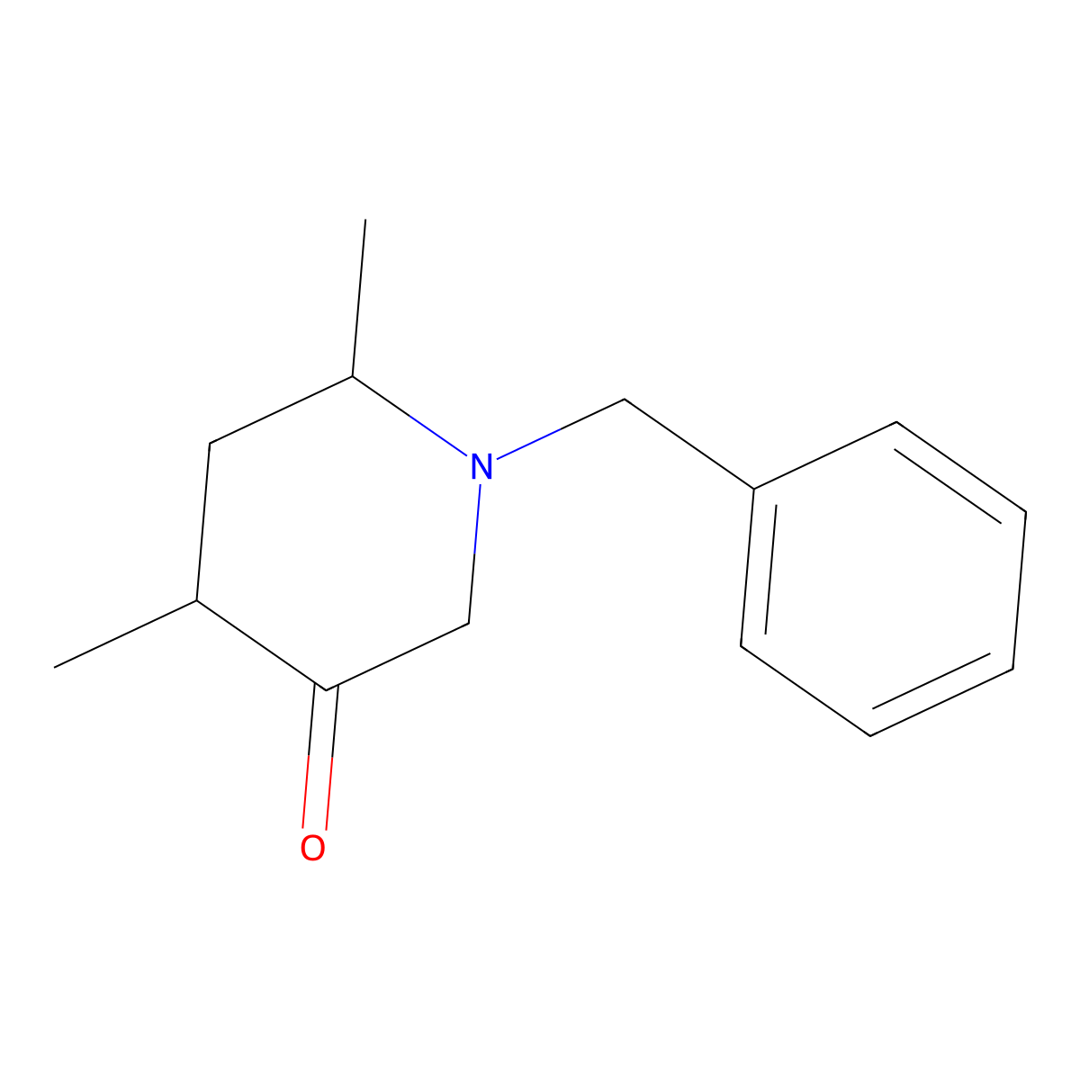 1-Benzyl-4,6-dimethylpiperidin-3-one molecular structure, CAS 1315367-37-3