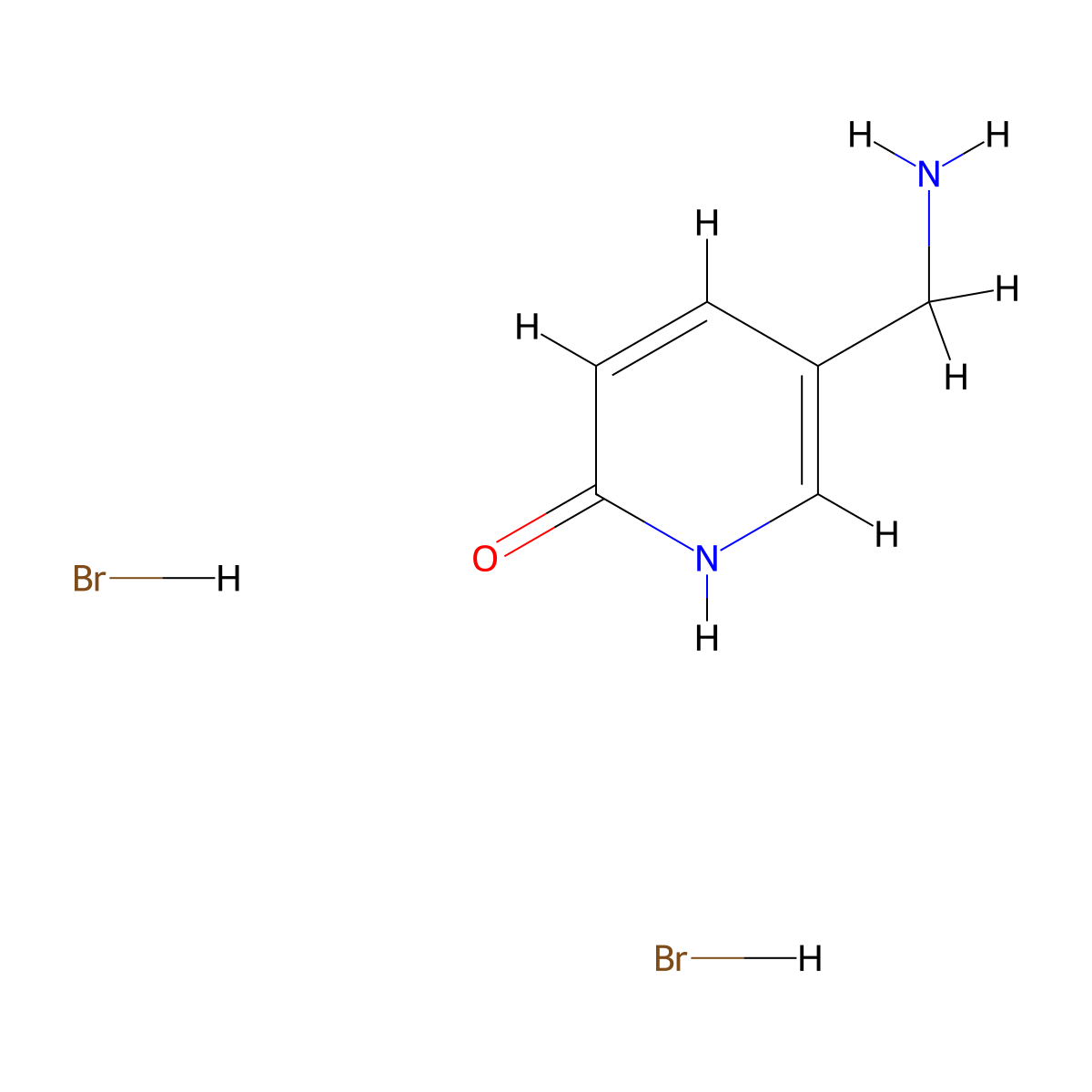 5-(Aminomethyl)pyridin-2-ol dihydrobromide molecular structure, CAS 1315367-44-2