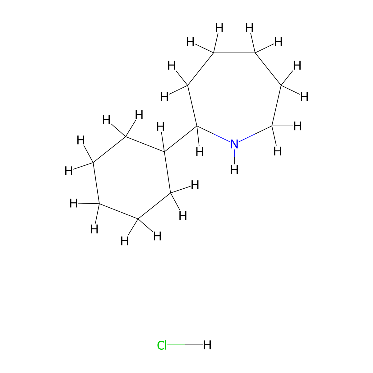 2-Cyclohexylazepane hydrochloride molecular structure, CAS 1315367-47-5