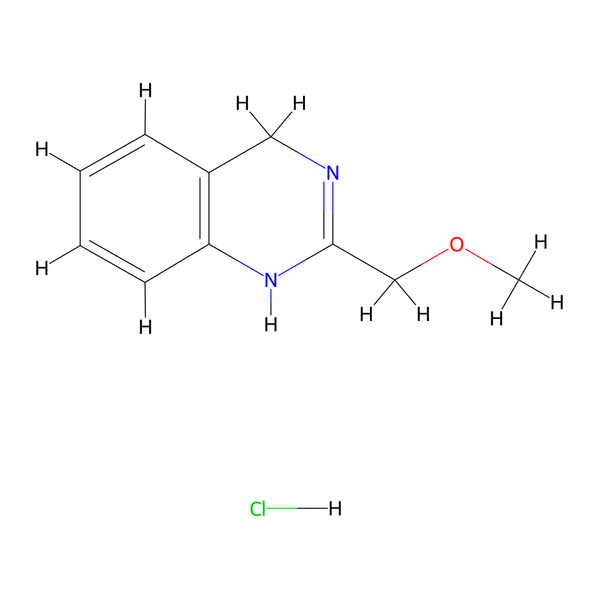 2-(Methoxymethyl)-3,4-dihydroquinazoline hydrochloride molecular structure, CAS 1315367-53-3