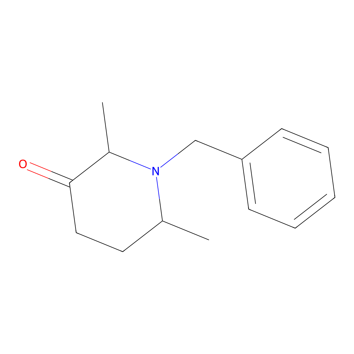 1-Benzyl-2,6-dimethylpiperidin-3-one molecular structure, CAS 1315367-60-2