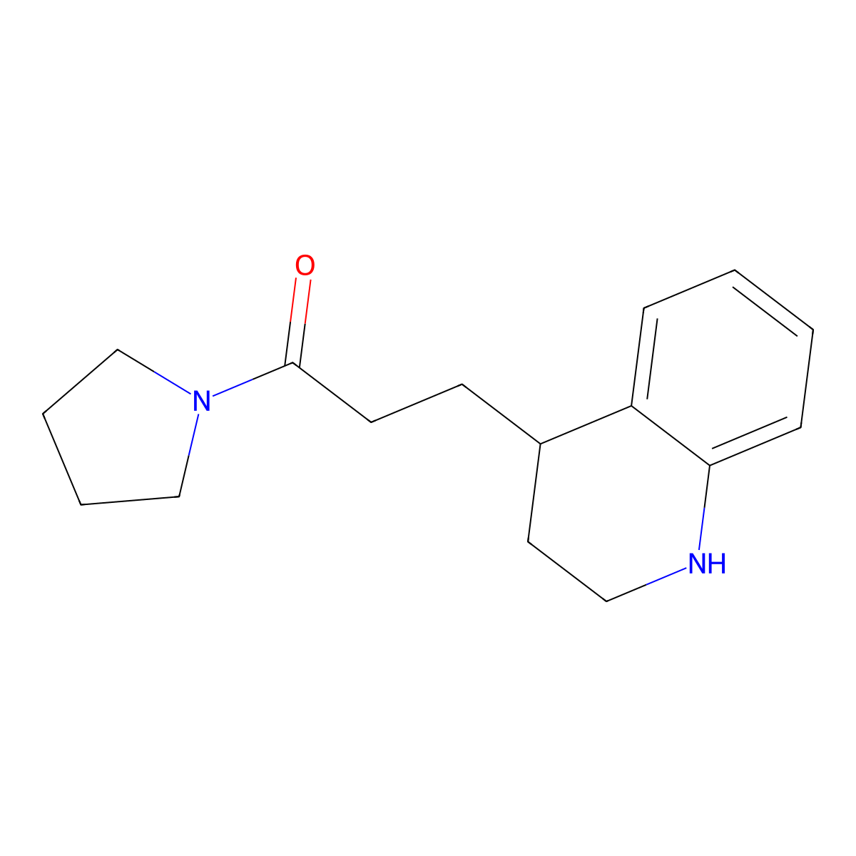1-(Pyrrolidin-1-yl)-3-(1,2,3,4-tetrahydroquinolin-4-yl)propan-1-one molecular structure, CAS 1315367-67-9