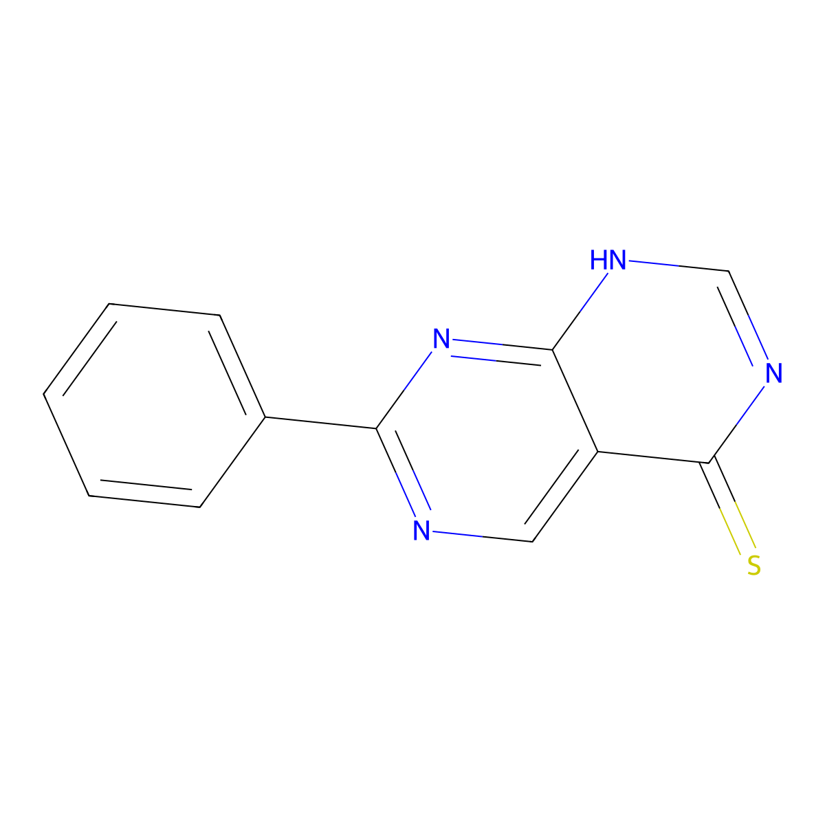 7-Phenyl-4H,6H-[1,3]diazino[4,5-d]pyrimidine-4-thione molecular structure, CAS 1315367-88-4