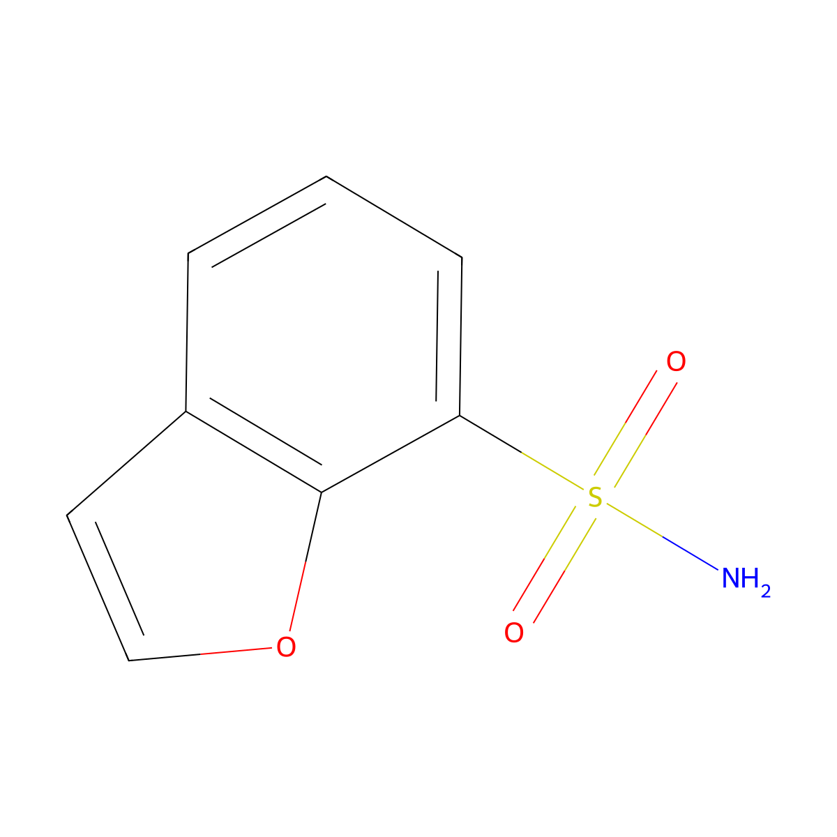 1-Benzofuran-7-sulfonamide molecular structure, CAS 1315367-92-0
