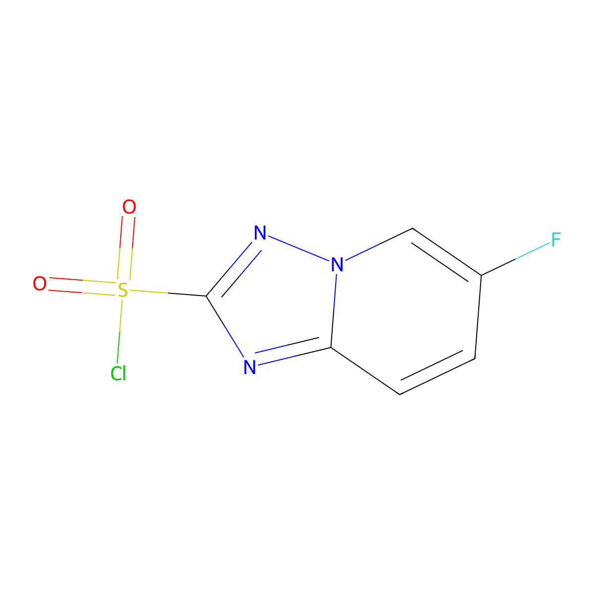 6-Fluoro-[1,2,4]triazolo[1,5-a]pyridine-2-sulfonyl chloride molecular structure, CAS 1315367-94-2