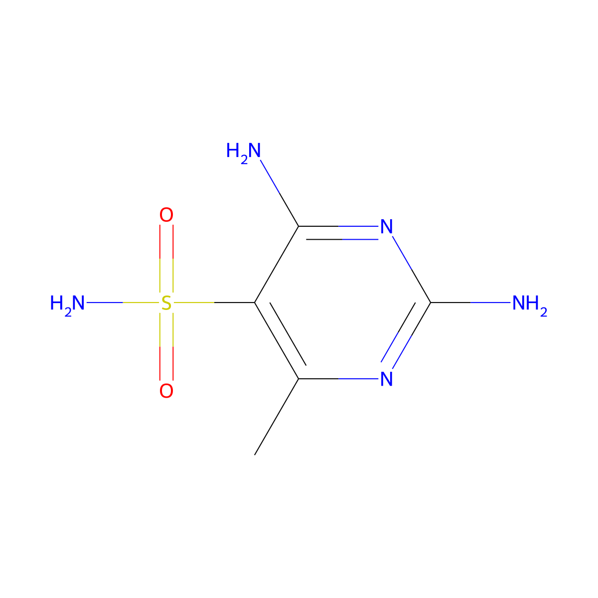 2-Amino-4-imino-6-methyl-1,4-dihydropyrimidine-5-sulfonamide molecular structure, CAS 1315367-98-6