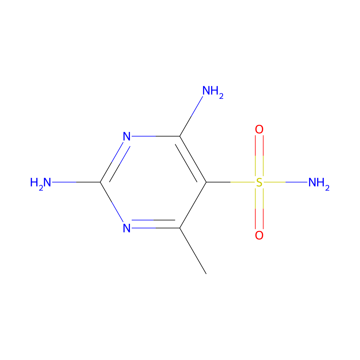 2-Amino-4-imino-6-methyl-1,4-dihydropyrimidine-5-sulfonamide molecular structure, CAS 1315367-98-6