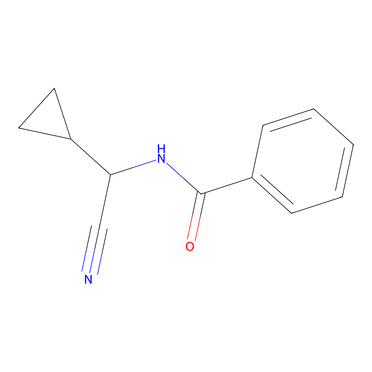 N-[cyano(cyclopropyl)methyl]benzamide molecular structure, CAS 1315368-09-2