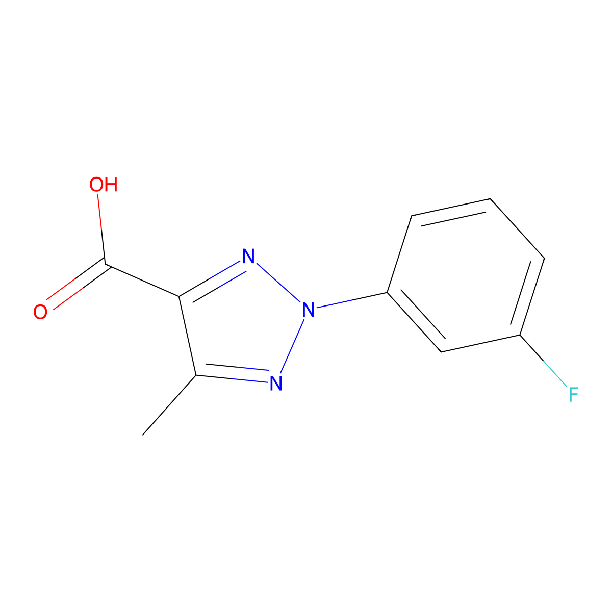 2-(3-fluorophenyl)-5-methyl-2H-1,2,3-triazole-4-carboxylic acid molecular structure, CAS 1315368-15-0