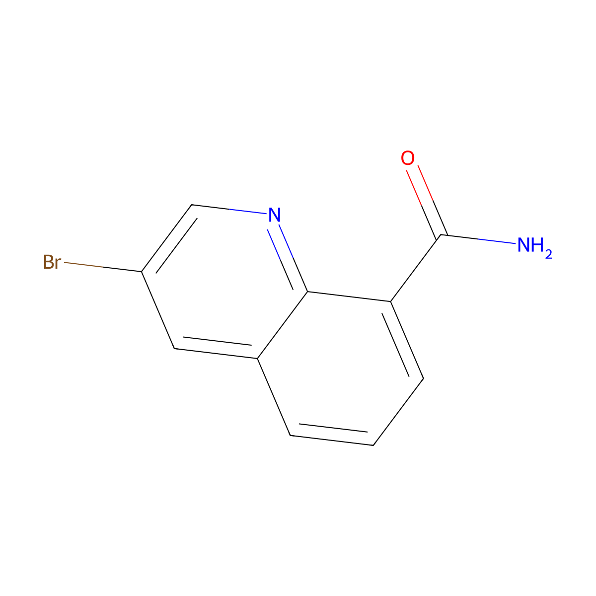 3-Bromoquinoline-8-carboxamide molecular structure, CAS 1315368-19-4