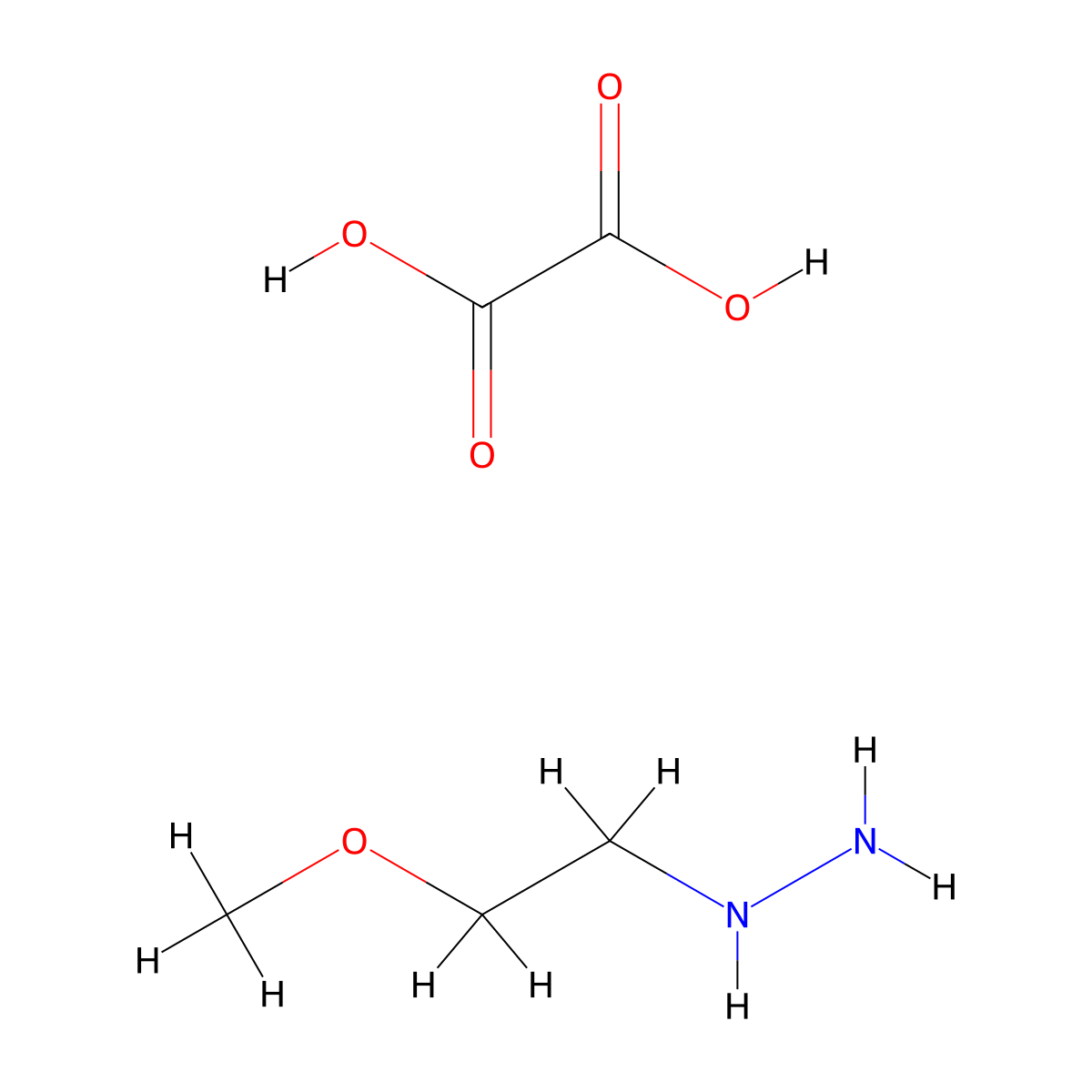 (2-Methoxyethyl)hydrazine; oxalic acid molecular structure, CAS 1315368-35-4