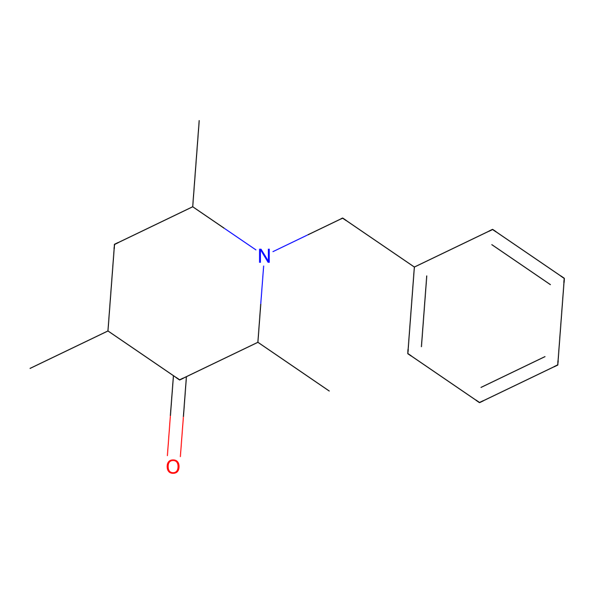 1-Benzyl-2,4,6-trimethylpiperidin-3-one molecular structure, CAS 1315368-37-6