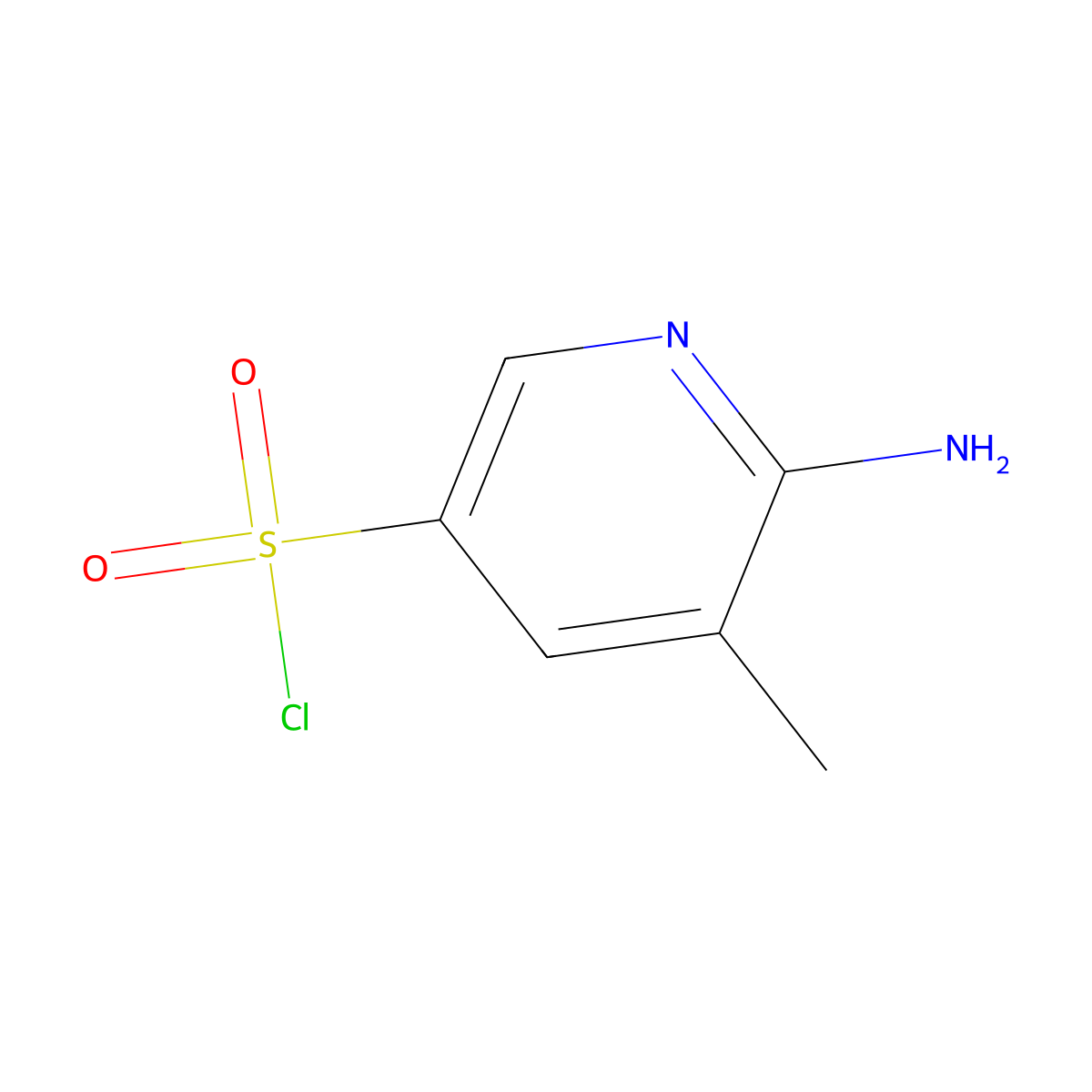 6-Amino-5-methylpyridine-3-sulfonyl chloride molecular structure, CAS 1315368-48-9