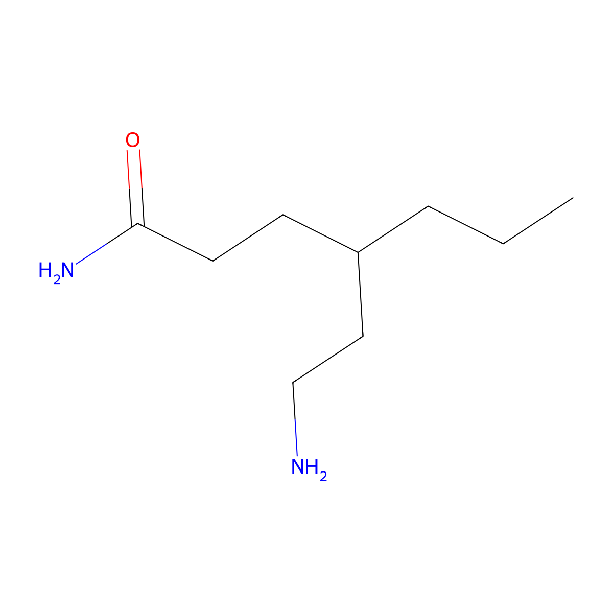 4-(2-Aminoethyl)heptanamide molecular structure, CAS 1315368-80-9