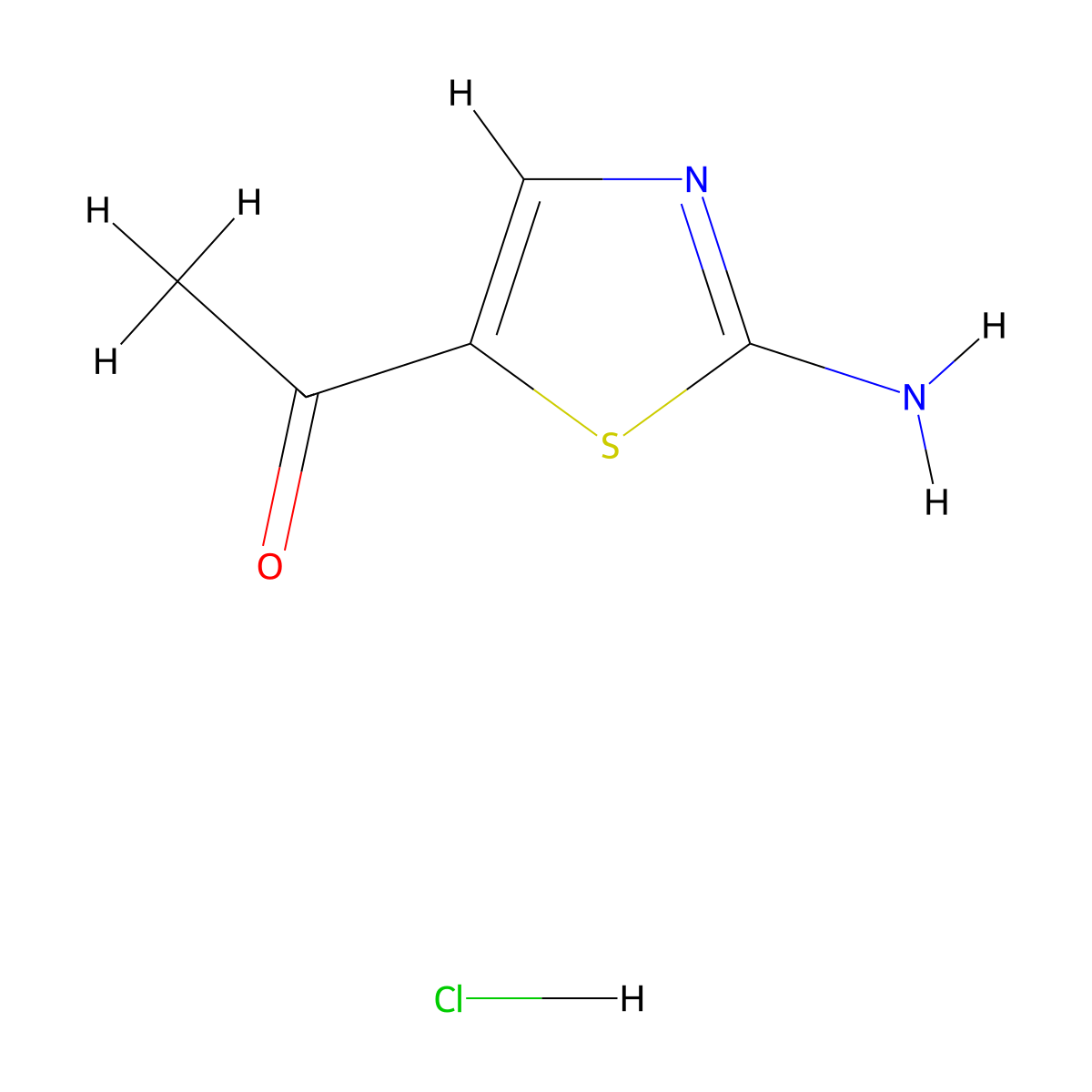 1-(2-Amino-1,3-thiazol-5-yl)ethan-1-one hydrochloride molecular structure, CAS 1315368-82-1