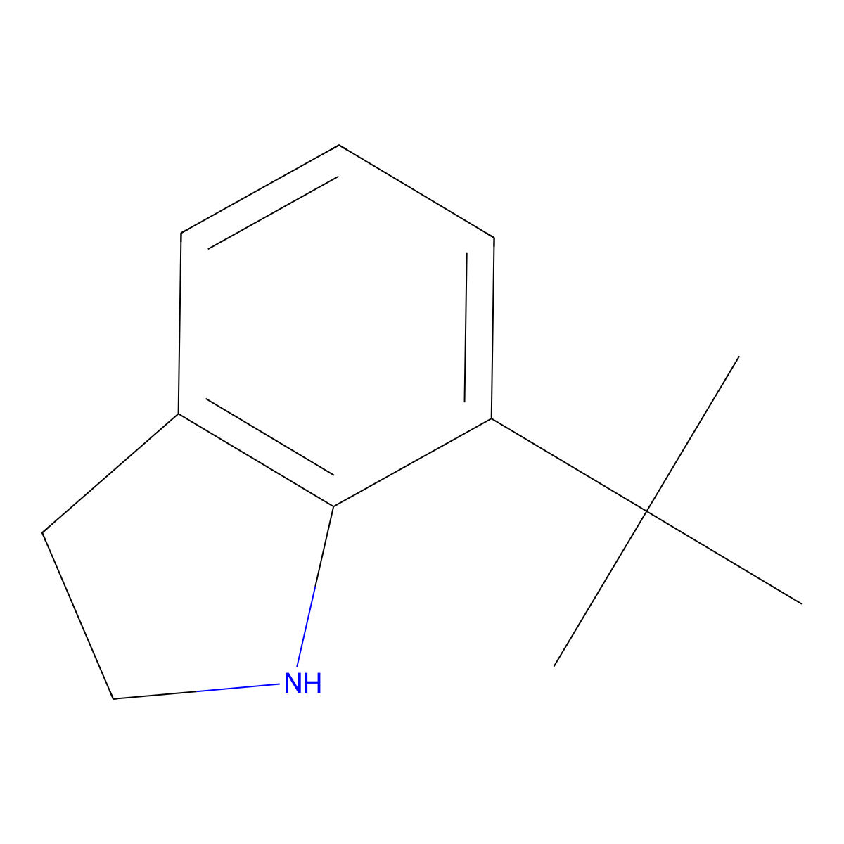 7-(tert-Butyl)indoline molecular structure, CAS 1315376-61-4
