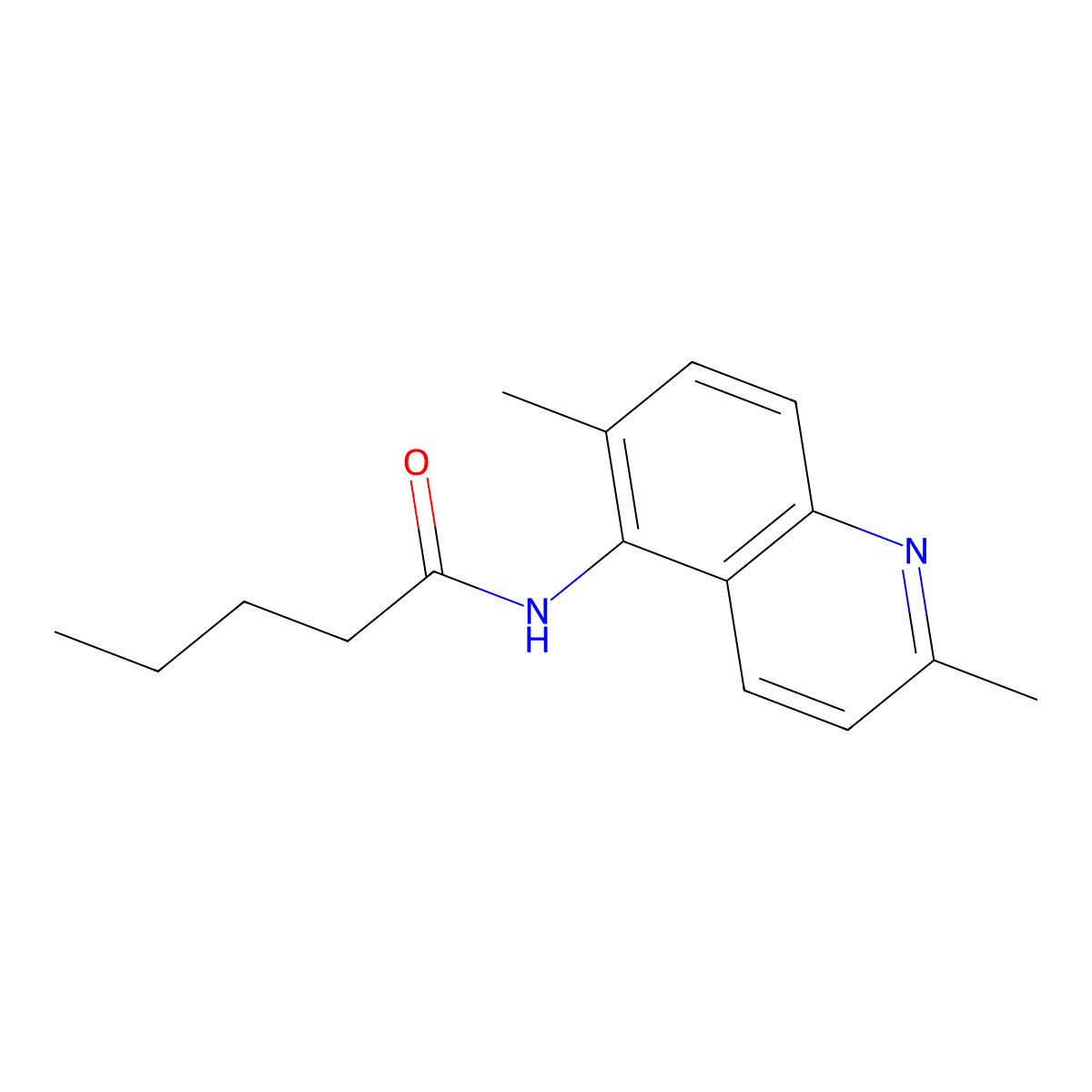N-(2,6-dimethylquinolin-5-yl)pentanamide molecular structure, CAS 1315376-62-5