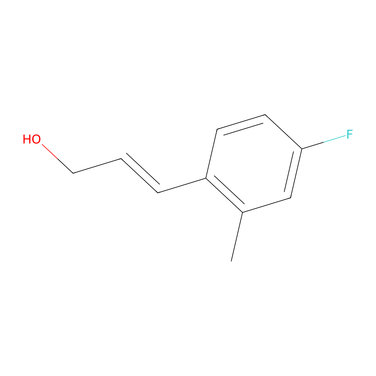 3-(4-Fluoro-2-methylphenyl)prop-2-en-1-ol molecular structure, CAS 1315377-85-5