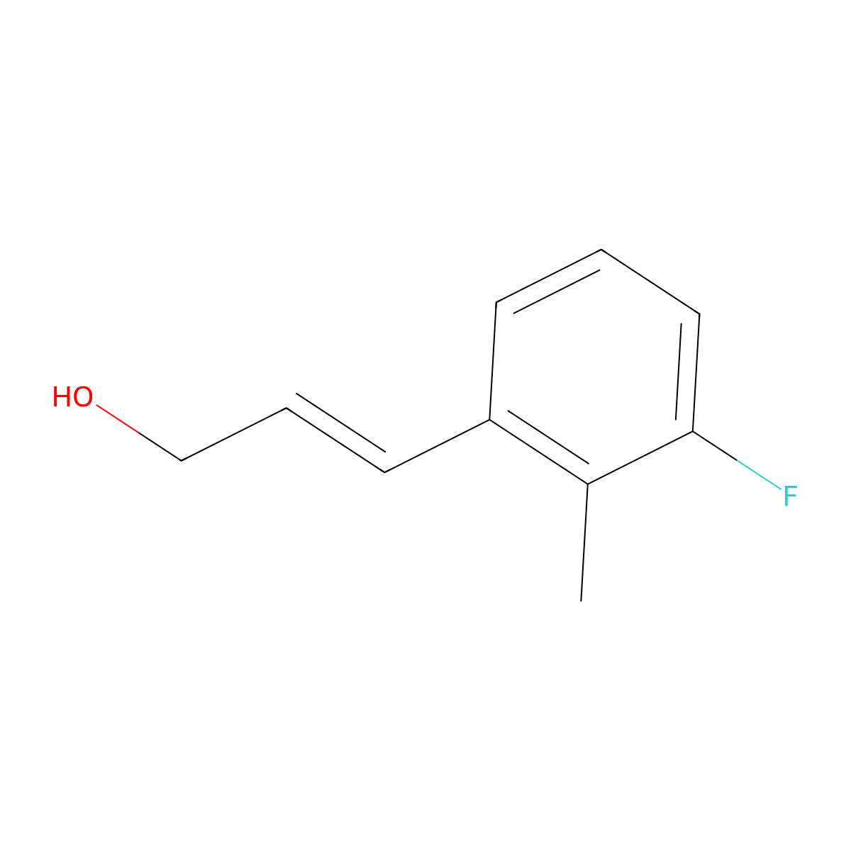 3-(3-Fluoro-2-methylphenyl)prop-2-en-1-ol molecular structure, CAS 1315377-86-6