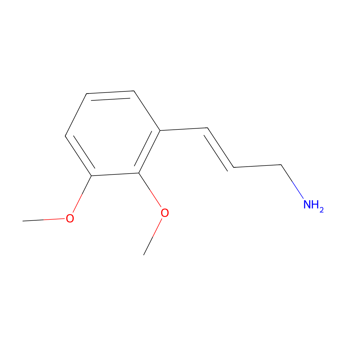 3-(2,3-Dimethoxyphenyl)prop-2-en-1-amine molecular structure, CAS 1315377-90-2