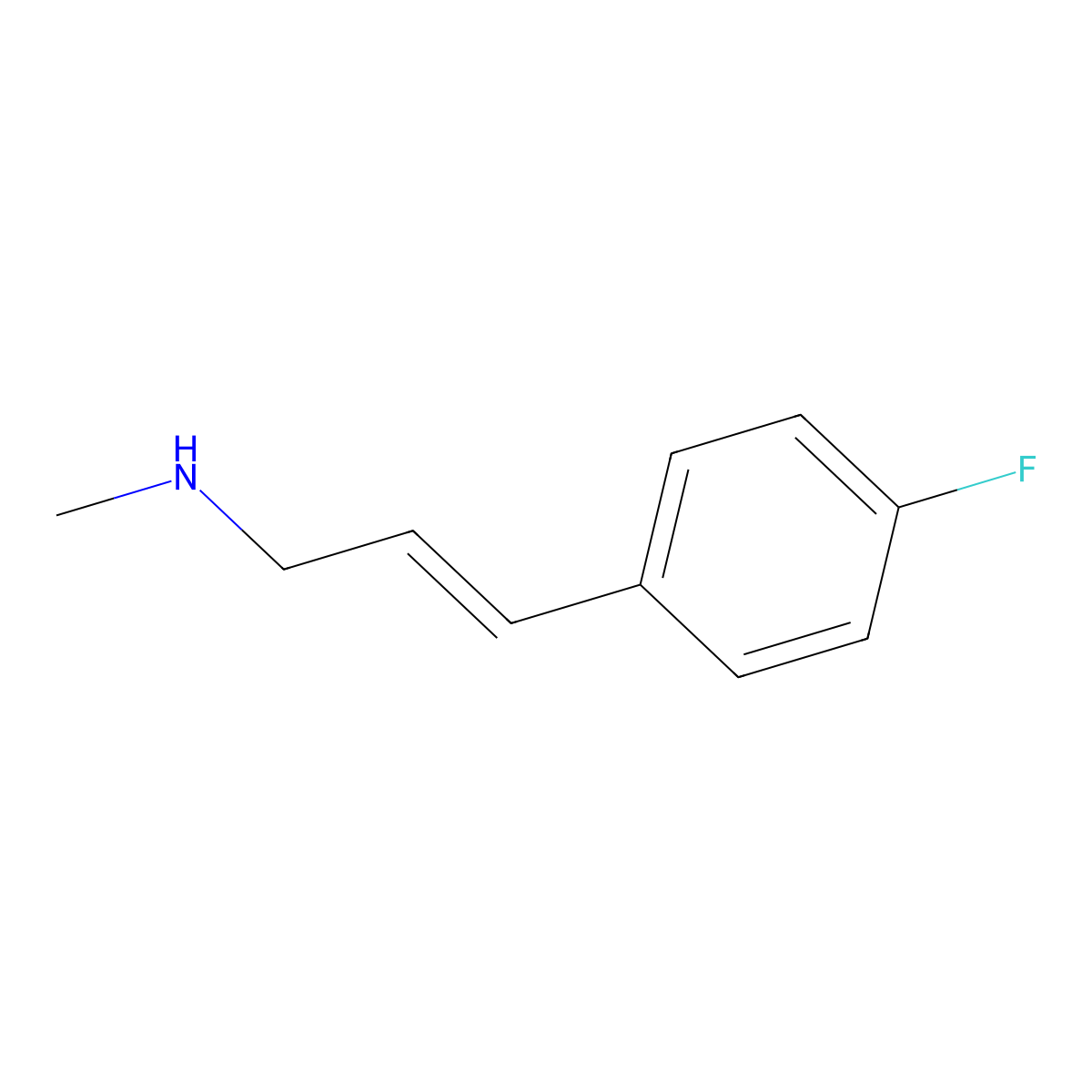[3-(4-Fluorophenyl)prop-2-en-1-yl](methyl)amine molecular structure, CAS 1315378-28-9