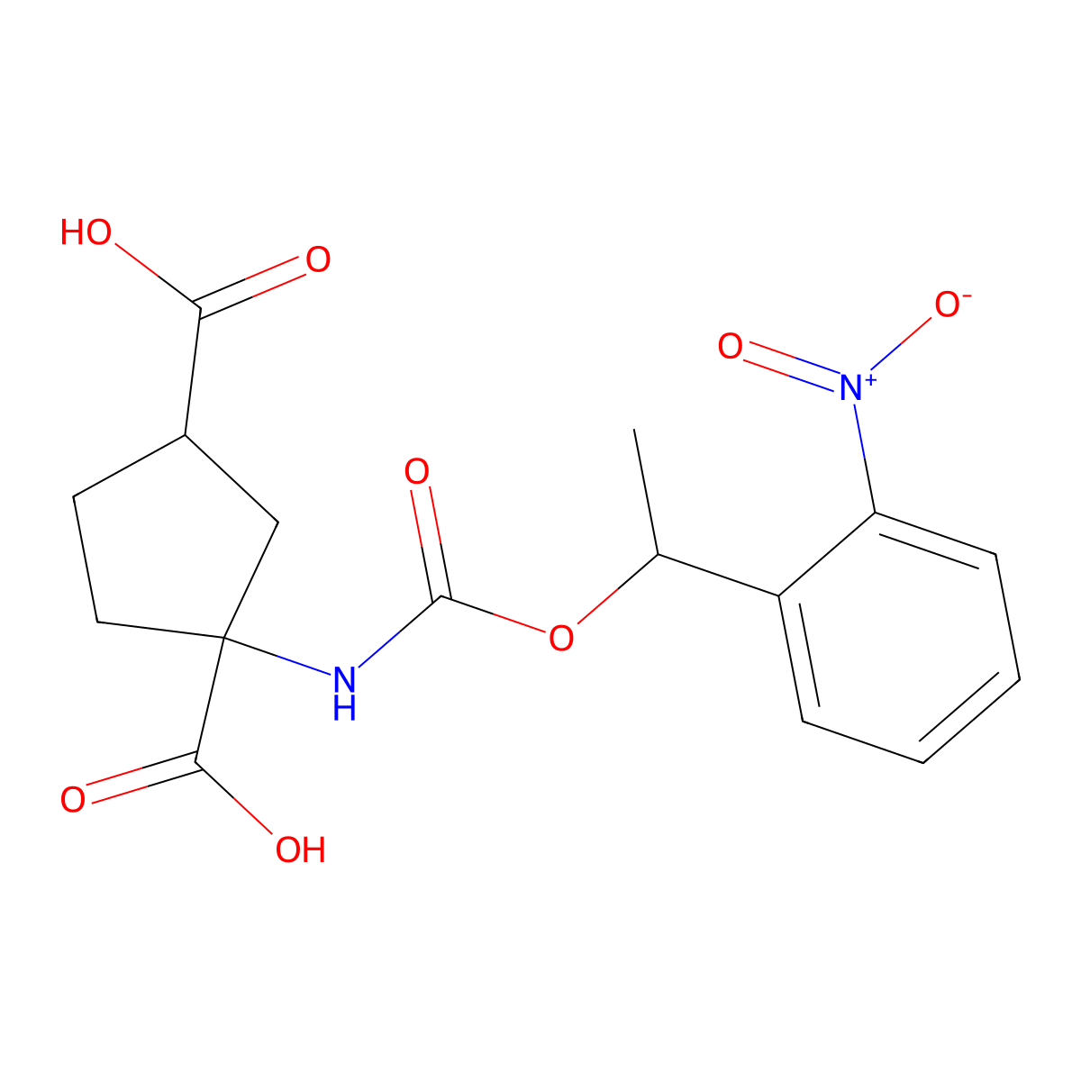 NPEC-caged-(1S,3R)-ACPD molecular structure, CAS 1315379-60-2