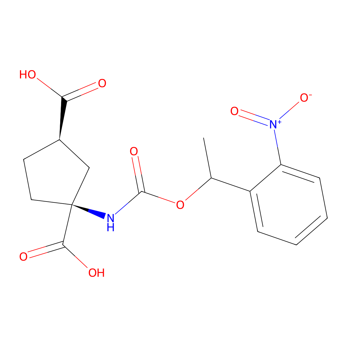 NPEC-caged-(1S,3R)-ACPD molecular structure, CAS 1315379-60-2